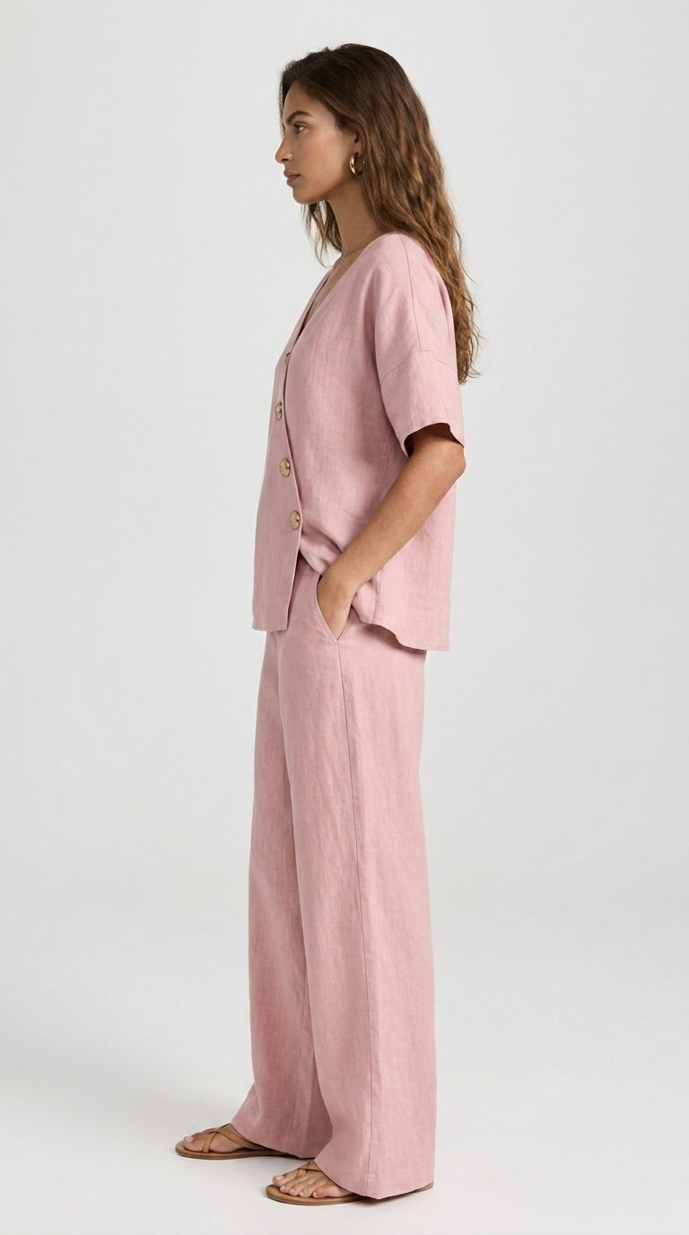 Greta | Conjunto Escote en V con Botones