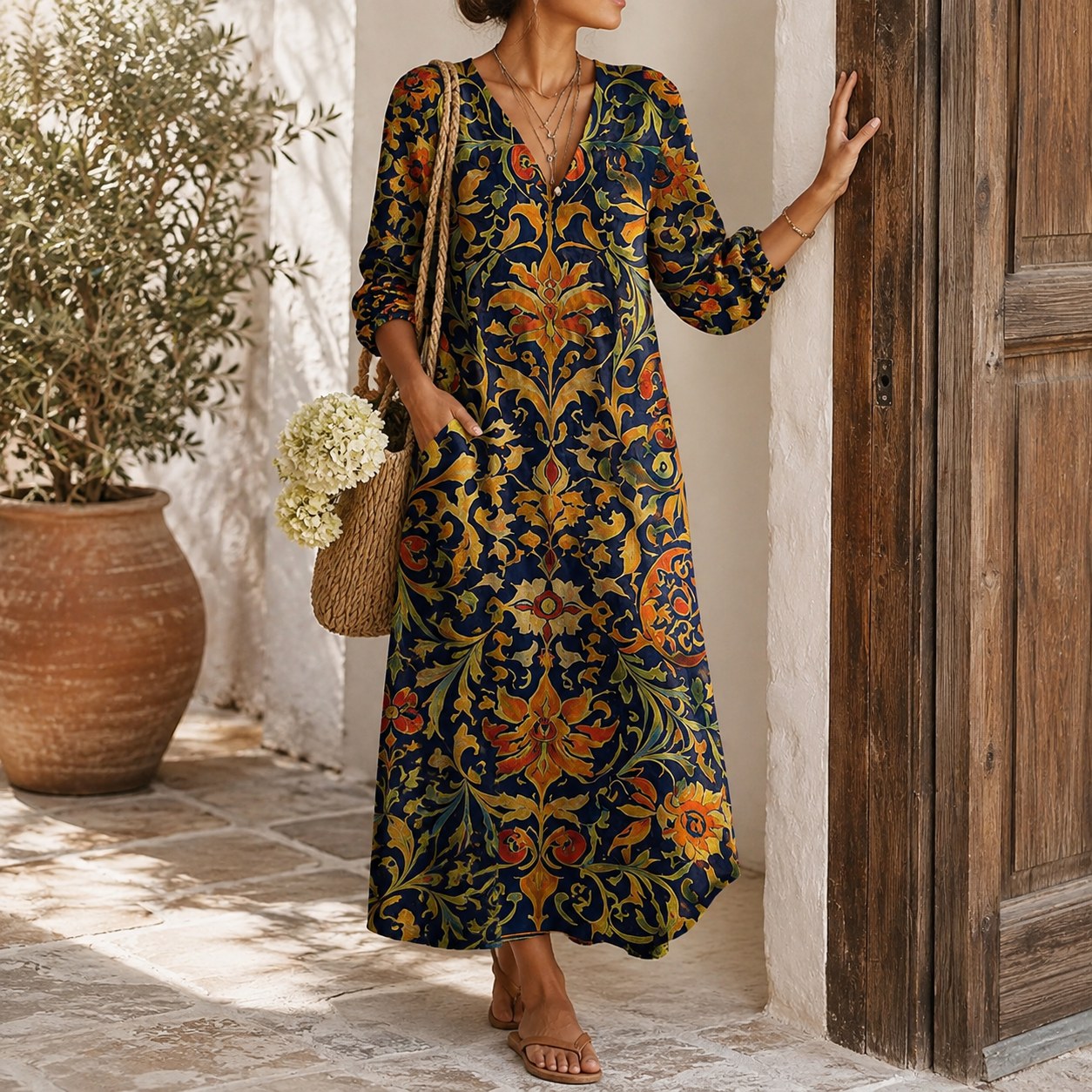 Alizee, vestido largo de verano holgado — segunda vista