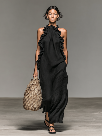 Elena | Vestido Maxi con Bolsillos