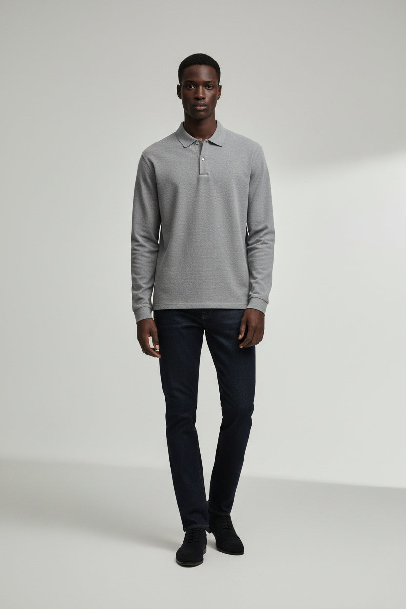 Polo de Manga Larga para Hombre