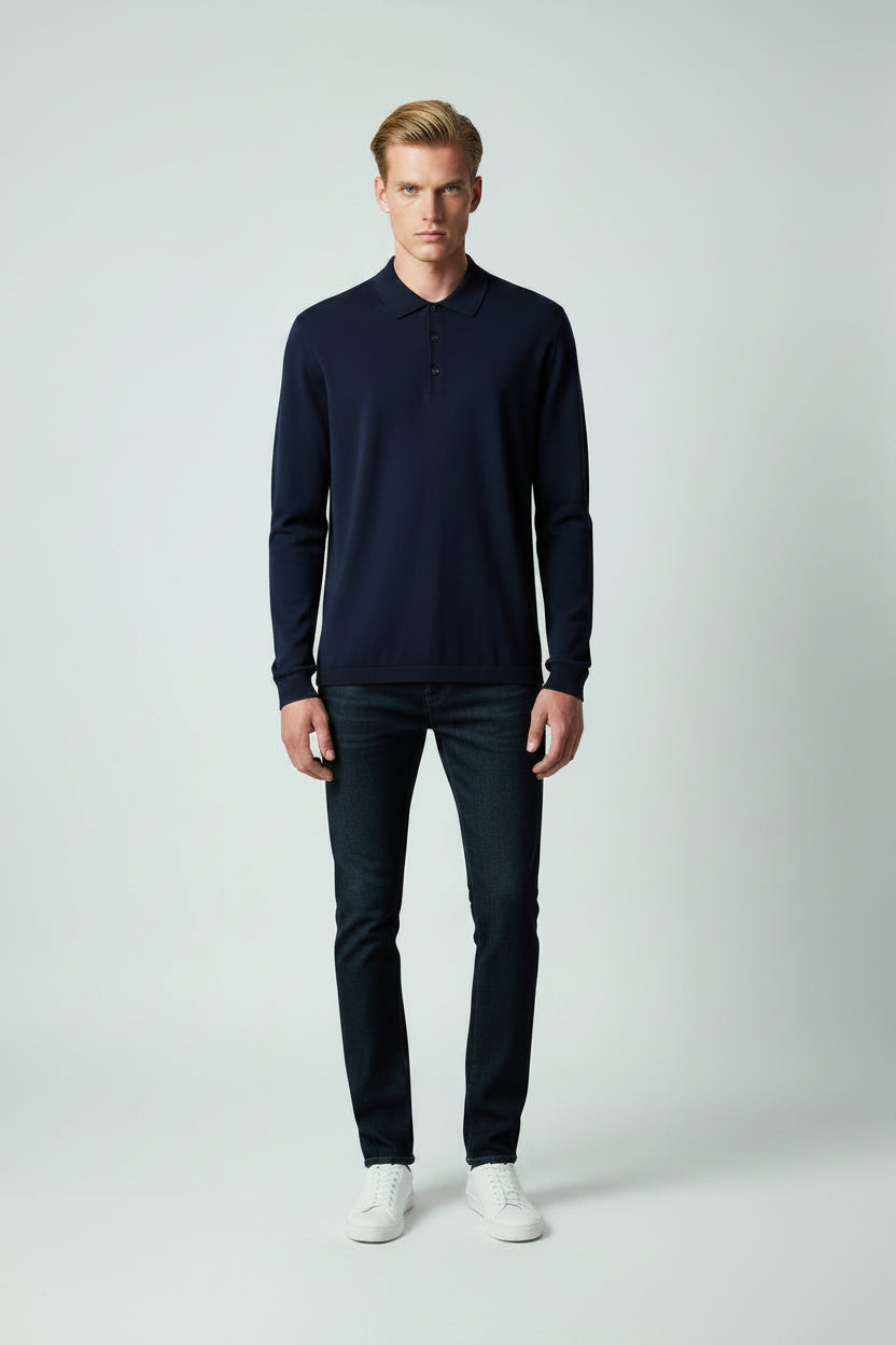 Polo de Manga Larga para Hombre