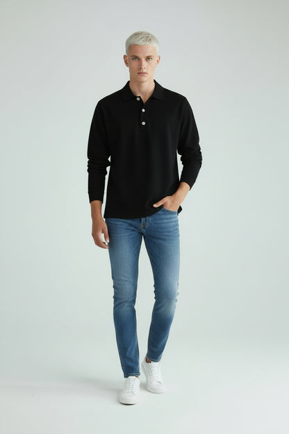 Polo de Manga Larga para Hombre