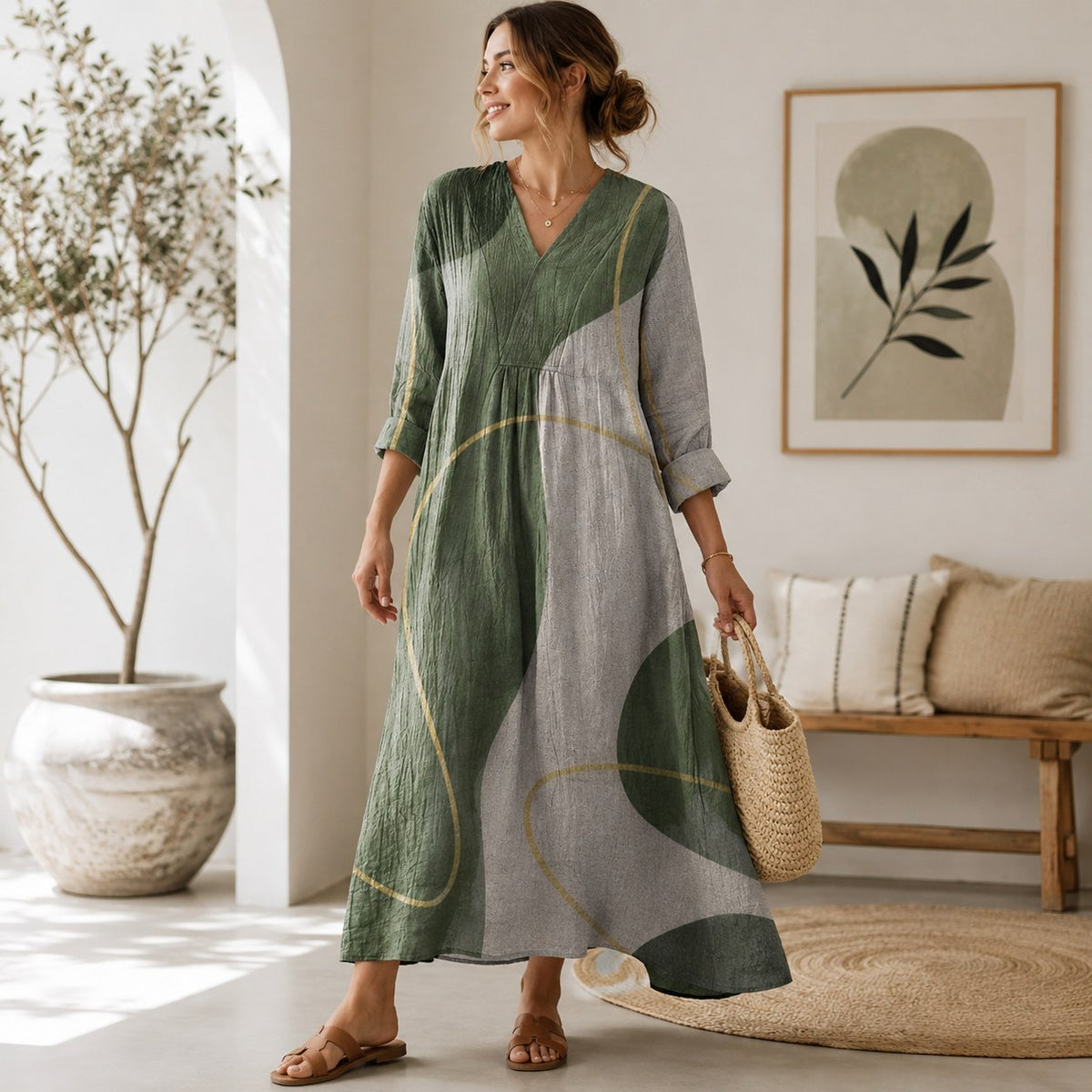 Evelyne, vestido largo de verano holgado — segunda vista