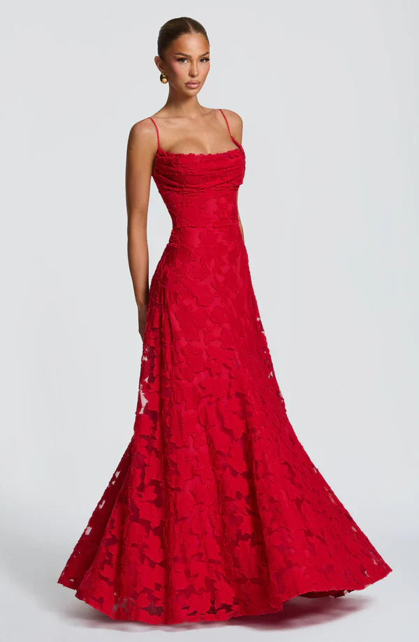 Vestido Maxi de Encaje SOFIA — Elegante para Invitada