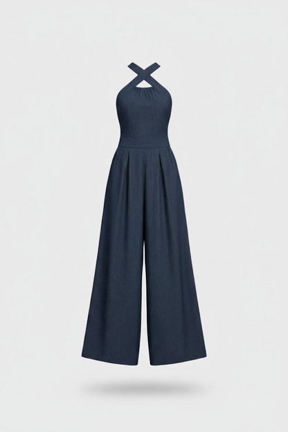 Jumpsuit azul marino — ghost product #EBEBEB