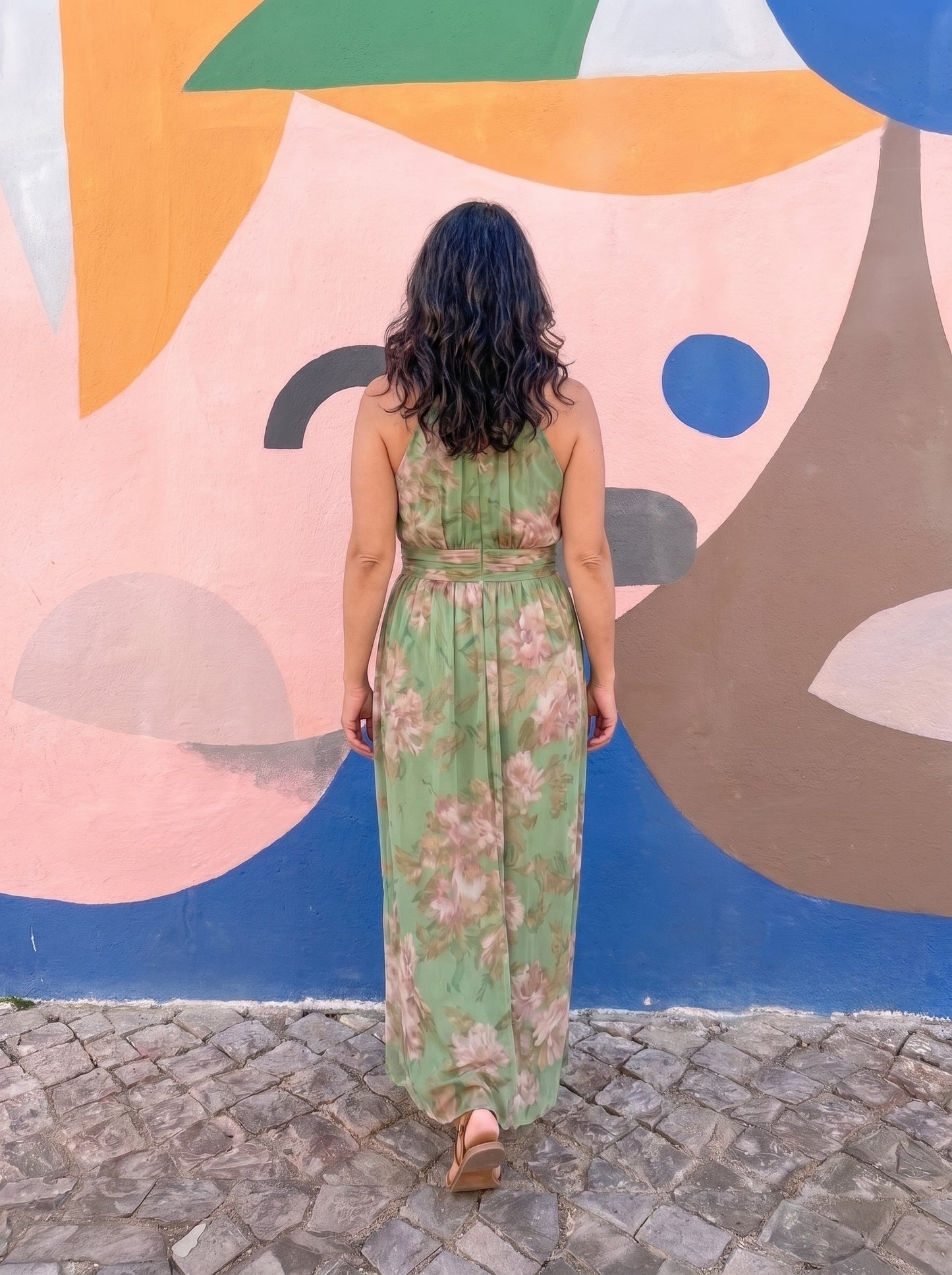 Vestido Livia visto de espalda