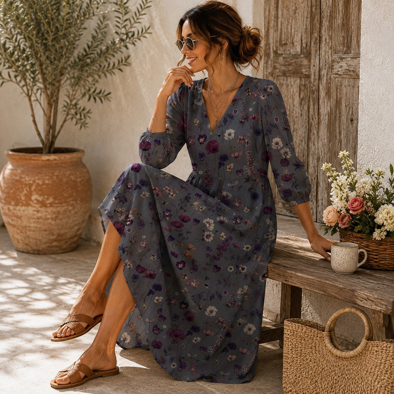 Odette, vestido largo de verano — segunda vista
