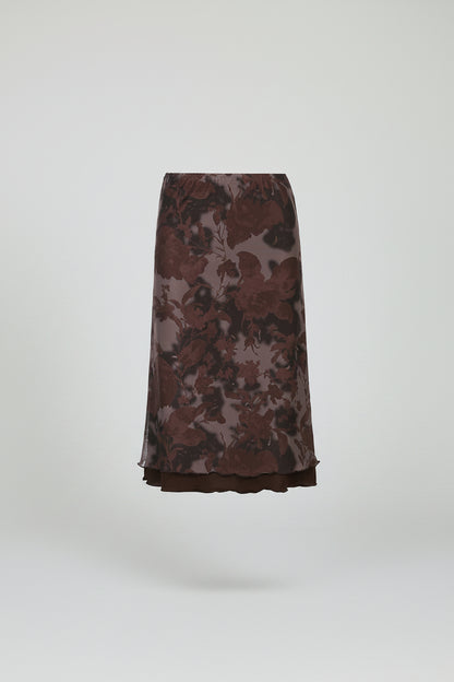Falda con Estampado Floral para Mujer