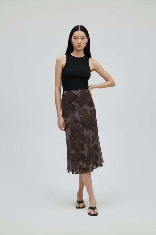 Falda con Estampado Floral para Mujer