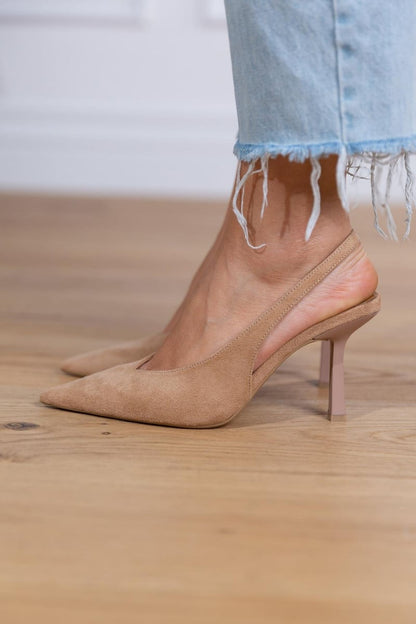 Marlena | Zapatos de tacón bajo en nude