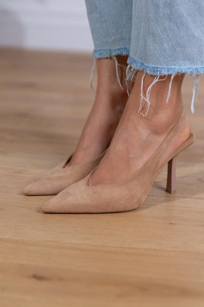 Marlena | Zapatos de tacón bajo en nude