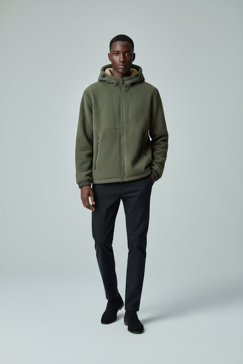 Chaqueta Caliente de Sherpa para Hombre