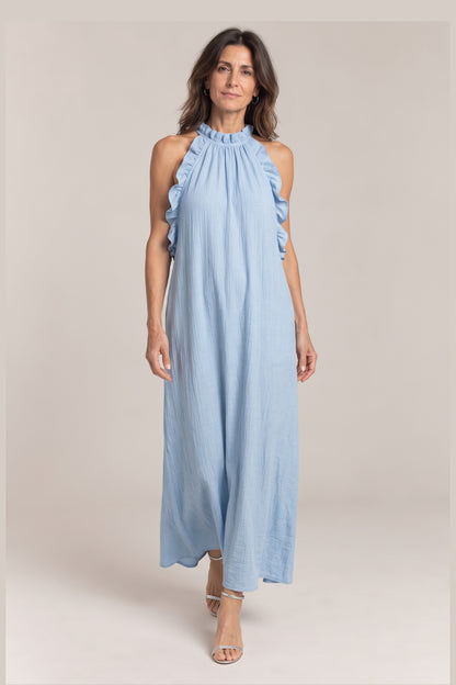 Elena en celeste, foto de estudio, delante [yz4-elena-vestido-largo-negro-celeste-delante.jpg]