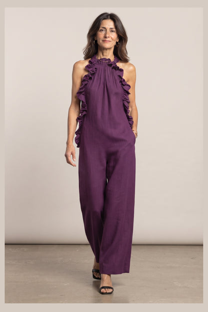 Elena en morado, foto de estudio, delante [yz5-elena-vestido-largo-negro-morado-delante.jpg]